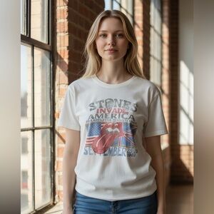 Lucky Brand - NEW - Rolling Stones Cream Graphic Tee